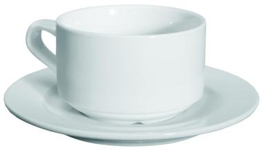 Milchkaffeetasse und -untertasse "Base" 