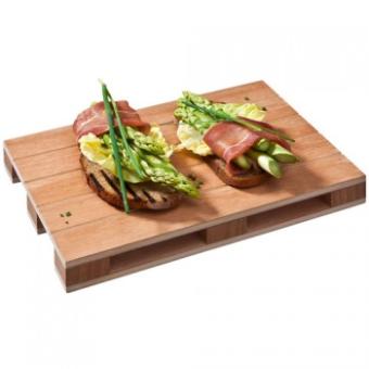 Speisenpalette aus Holz 